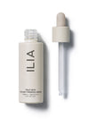 A bottle of True Skin Radiant Priming Serum with a dropper cap, designed for firming and smoothing skin.